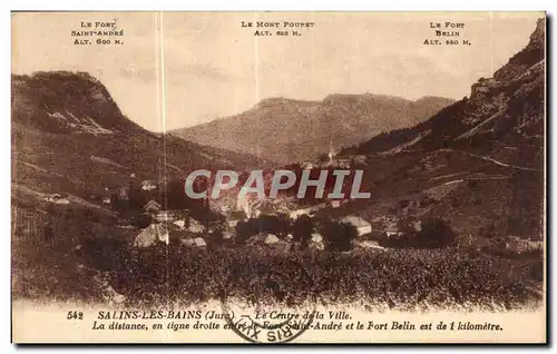 Salins les Bains - Le Centre de la Ville - Cartes postales