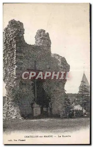 Cartes postales Chatillon sur Marne La muraille