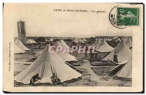 Ansichtskarte AK Militaria Camp de Bois L eveque Vue generale
