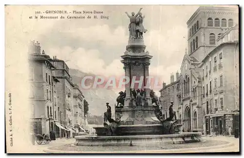 Grenoble - Place Notre Dame et le Monument - Cartes postales