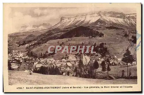 St Pierre d Entremont - Vue Generale - Le Mont Granier - Cartes postales