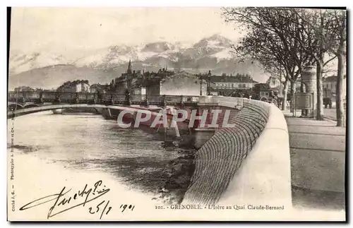 Grenoble - L Isere au Quai Claude Bernard - Cartes postales