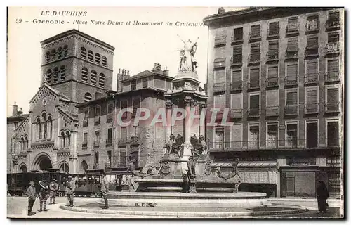 Dauphine - Grenoble - Place Notre Dame - Ansichtskarte AK