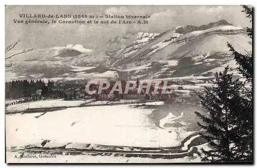 Villard de Lans - Station hivernale - Vue Generale - Le Cornofion et le col de l Arc - Cartes postales