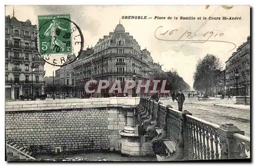 Grenoble - Place de la Bastille - Cours St Andre - Cartes postales