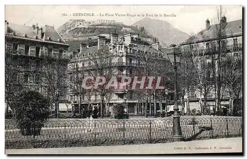 Grenoble - La Place Victor Hugo - Fort de la Bastille - Cartes postales