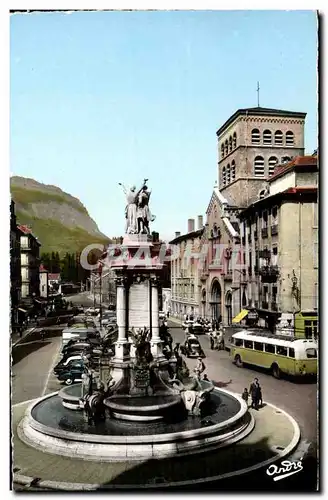 Grenoble - La Place Notre Dame - Monument des Trois Ordres - La Cathedrale - Ansichtskarte AK
