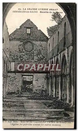 Cartes postales Militaria Sermaize les Bains Bataille de la Marne