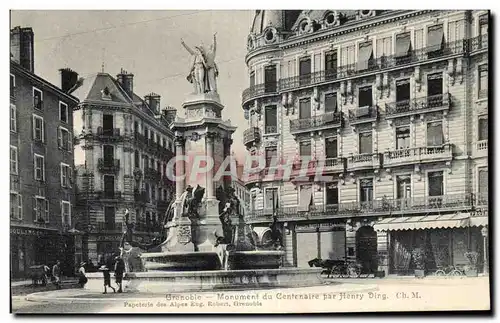 Grenoble - Monument du Centenaire par Henry Ding - Cartes postales