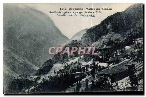 Dauphine - Vallee du Veneon - St Christophe - Vue Generale - Ansichtskarte AK