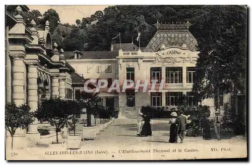 Allevard - L Etablissement Thermal et le Casino - Cartes postales