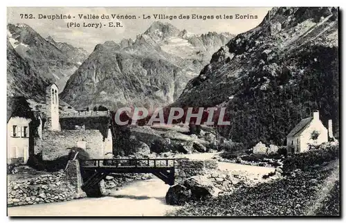 Dauphine - Vallee du Veneon - Le Village des Etages et les Eorins - Cartes postales