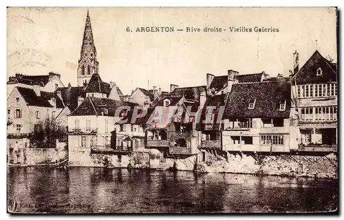 Argenton - Rive droite - Vieilles Galeries - Cartes postales