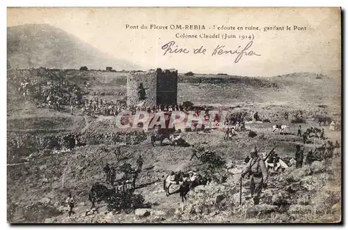 Ansichtskarte AK Militaria Pont du fleuve OmRebia Pont Colonne Claudel (juin 1914)