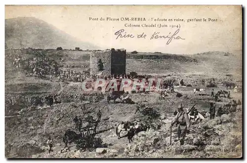 Cartes postales Militaria Pont du fleuve OmRebia Pont Colonne Claudel (juin 1914)