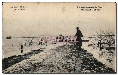 Cartes postales La guerre 1914 Les inondations de l Yonne