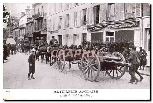 Ansichtskarte AK Militaria Artillerie anglaise