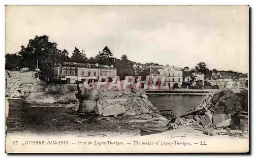 Cartes postales Militaria Guerre 1914 1915 Pont de Lagny Thorigny