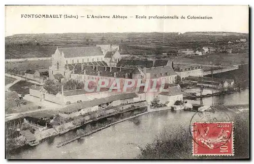 Fontgombault - L Ancienne Abbaye Ecole professionnelle de colonisation - Ansichtskarte AK