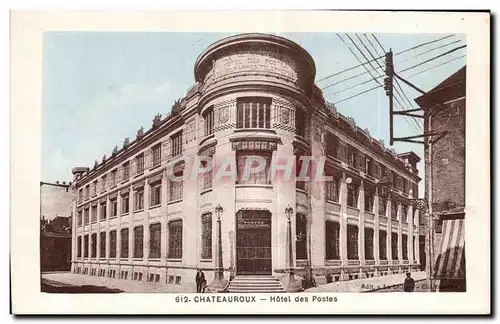 Chateauroux - Hotel des Postes - Ansichtskarte AK