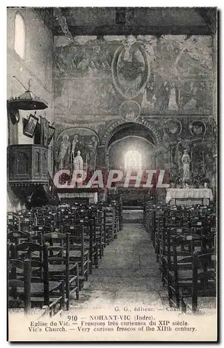 Nohant Vic - Eglise de Vic - Cartes postales