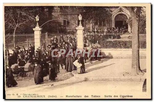 Chateauroux - Manufacture des Tabacs - Sortie des cigarieres - Cartes postales