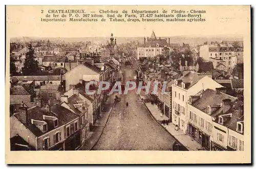 Chateauroux - Chef lieu de Departement de l Indre Chemin - Cartes postales