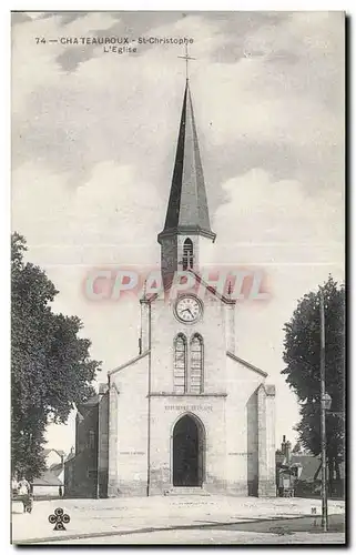 Chateauroux - St Christophe - L Eglise - Ansichtskarte AK