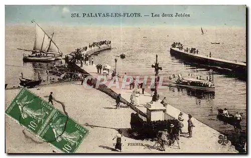 Palavas les Flots - Les Deux Jetees - Cartes postales