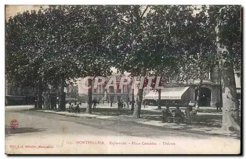 Montpellier - Place Comedie - Theatre - Cartes postales