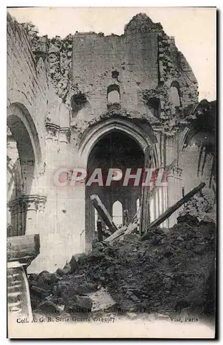 Ansichtskarte AK Militaria Soupir Interieur de l eglise