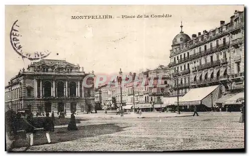 Cartes postales Montpellier Place de la Comedie