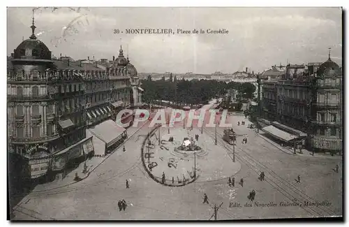 Cartes postales Montpellier Place de la Comedie