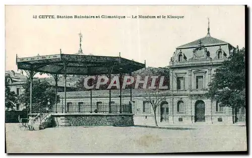 Cartes postales Sette Station balneaire et climatique Le museum et le kiosque