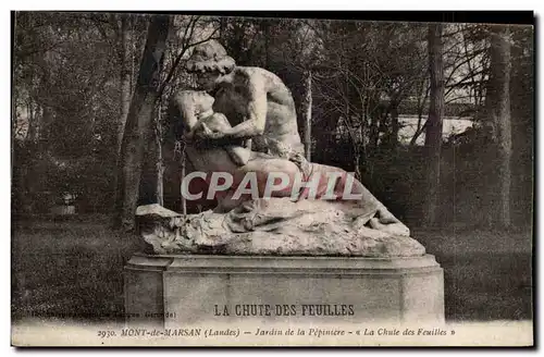 Cartes postales Mont de Marsan Jardin de la Pepiniere La chute des feuilles