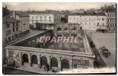 Cartes postales Dax La fontaine chaude