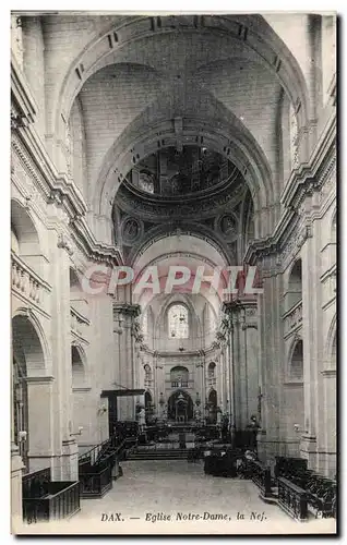 Cartes postales Dax Eglise Notre Dame La nef