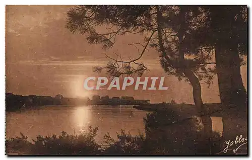 Cartes postales Dans les landes de Gascogne Coucher de soleil sur Capbreton