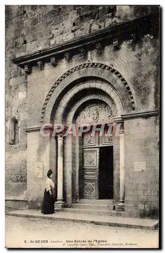 Cartes postales St Sever Une entree de l eglise