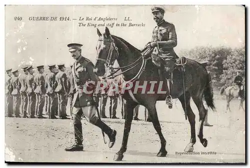 Ansichtskarte AK Militaria Guerre de 1914 Le roi d Angleterre