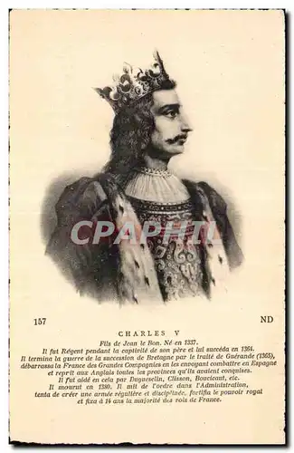 Familles Royales - Royal family - Charles V - Ansichtskarte AK