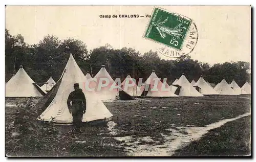 Ansichtskarte AK Militaria La guerre de 1914 Camp de Chalons