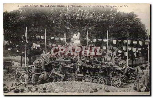 Paris - Fetes de la Victoire - 14 Juillet 1919 - Militaria - Le Coq Vainqueur - Ansichtskarte AK