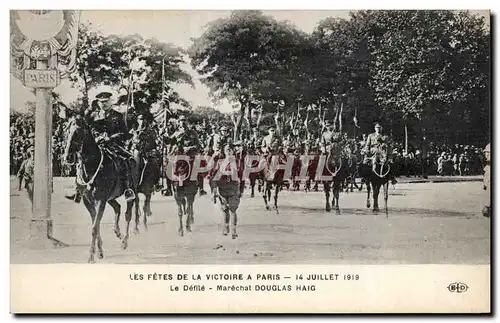 Paris - Fetes de la Victoire - 14 Juillet 1919 - Militaria - Marechal Douglas Haig - Ansichtskarte AK