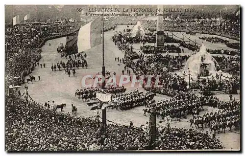 Paris - Fetes de la Victoire - 14 Juillet 1919 - Place de la Concorde - Ansichtskarte AK