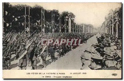 Paris - Fetes de la Victoire - 14 Juillet 1919 - Ansichtskarte AK