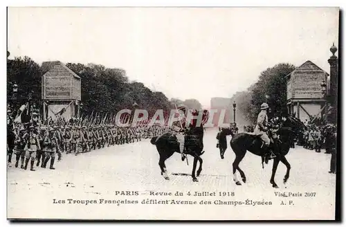 Paris - Revue du 4 Juillet 1918 - Les Champs Elysees - Ansichtskarte AK