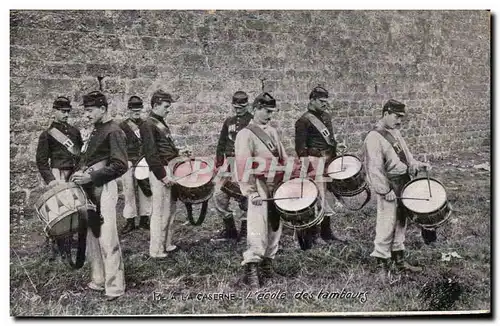 Ansichtskarte AK Militaria La caserne Ecole des tambours