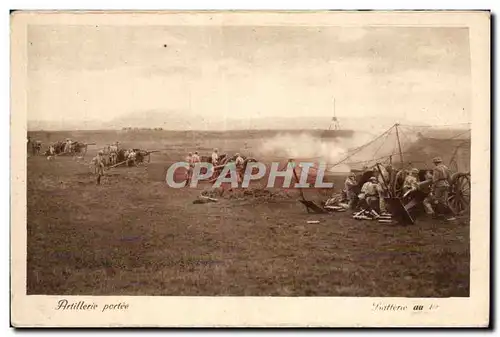 Cartes postales Militaria Artillerie portee