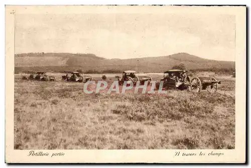 Cartes postales Militaria Artillerie portee